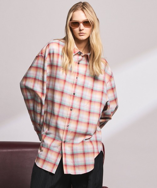 MAISON SPECIAL(メゾンスペシャル)の「《UNISEX》【Italian Dead Stock Fabric】Prime-Over Maxi Regular Collar Shirts Coat/【イタリアンデッドストックファブリック】プライムオーバーマキシレギュラーカラーシャツコート【MAISON SPECIAL/メゾンスペシャル】(シャツ/ブラウス・メンズ・ブラウン/その他1/オレンジ/ライトグレー/その他2/チャコールグレー/グレー/ブラック/ライトグリーン・2/1/0)」の8枚目の写真