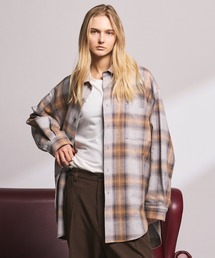 《UNISEX》【Italian Dead Stock Fabric】Prime-Over Maxi Regular Collar Shirts Coat/【イタリアンデッドストックファブリック】プライムオーバーマキシレギュラーカラーシャツコート【MAISON SPECIAL/メゾンスペシャル】