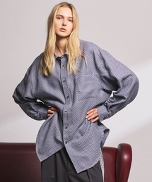 《UNISEX》【Italian Dead Stock Fabric】Prime-Over Maxi Regular Collar Shirts Coat/【イタリアンデッドストックファブリック】プライムオーバーマキシレギュラーカラーシャツコート【MAISON SPECIAL/メゾンスペシャル】