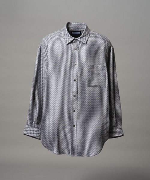 MAISON SPECIAL(メゾンスペシャル)の「《UNISEX》【Italian Dead Stock Fabric】Prime-Over Maxi Regular Collar Shirts Coat/【イタリアンデッドストックファブリック】プライムオーバーマキシレギュラーカラーシャツコート【MAISON SPECIAL/メゾンスペシャル】(シャツ/ブラウス・メンズ・ブラウン/その他1/オレンジ/ライトグレー/その他2/チャコールグレー/グレー/ブラック/ライトグリーン・2/1/0)」の15枚目の写真