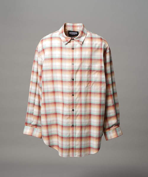 MAISON SPECIAL(メゾンスペシャル)の「《UNISEX》【Italian Dead Stock Fabric】Prime-Over Maxi Regular Collar Shirts Coat/【イタリアンデッドストックファブリック】プライムオーバーマキシレギュラーカラーシャツコート【MAISON SPECIAL/メゾンスペシャル】(シャツ/ブラウス・メンズ・ブラウン/その他1/オレンジ/ライトグレー/その他2/チャコールグレー/グレー/ブラック/ライトグリーン・2/1/0)」の12枚目の写真