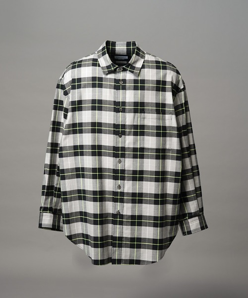 MAISON SPECIAL(メゾンスペシャル)の「《UNISEX》【Italian Dead Stock Fabric】Prime-Over Maxi Regular Collar Shirts Coat/【イタリアンデッドストックファブリック】プライムオーバーマキシレギュラーカラーシャツコート【MAISON SPECIAL/メゾンスペシャル】(シャツ/ブラウス・メンズ・ブラウン/その他1/オレンジ/ライトグレー/その他2/チャコールグレー/グレー/ブラック/ライトグリーン・2/1/0)」の13枚目の写真