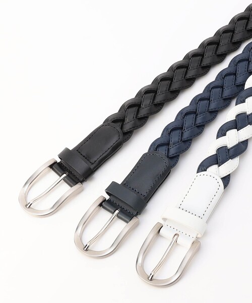 NICOLE CLUB FOR MEN（ニコルクラブフォーメン）の「【NICOLE SPORTS】ロゴプリントメッシュベルト（ベルト・メンズ・ブラック/ネイビー/ホワイト・FREE）」の8枚目の写真