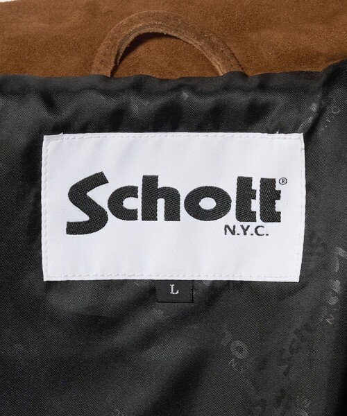 schott(ショット)の「【別注】<Schott>スエード ブルゾン(その他アウター・メンズ・ダークブラウン/ベージュ・M/L/XL)」の16枚目の写真