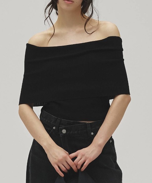 【TODAYFUL/トゥデイフル】Seamless Offshoulder Knit