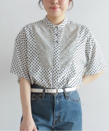 ノンブルアンペール｜ リーフ柄ブラウス NOMBRE IMPAIR（ノンブルアンペール） ブラウス シャツ 「予約」ビッグ