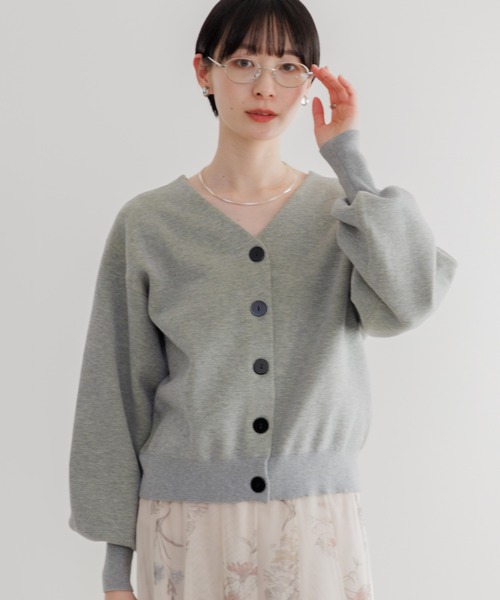 Paradise Picnic(パラダイスピクニック)の「LILLY LYNQUE Wフェイス2WAYトップス(ニット/セーター・レディース・アイボリー/ブラック/グレー・FREE)」の1枚目の写真