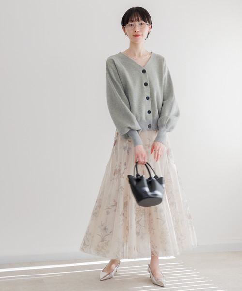 Paradise Picnic(パラダイスピクニック)の「LILLY LYNQUE Wフェイス2WAYトップス(ニット/セーター・レディース・アイボリー/ブラック/グレー・FREE)」の18枚目の写真