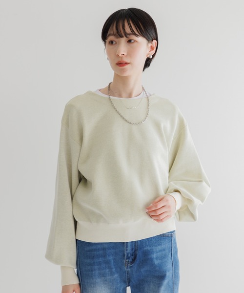 Paradise Picnic(パラダイスピクニック)の「LILLY LYNQUE Wフェイス2WAYトップス(ニット/セーター・レディース・アイボリー/ブラック/グレー・FREE)」の7枚目の写真