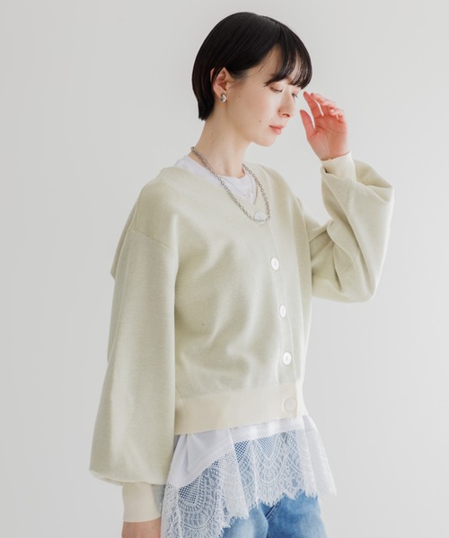 Paradise Picnic(パラダイスピクニック)の「LILLY LYNQUE Wフェイス2WAYトップス(ニット/セーター・レディース・アイボリー/ブラック/グレー・FREE)」の17枚目の写真