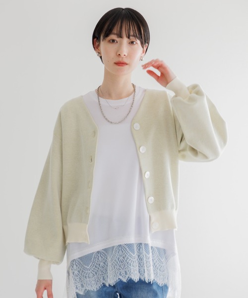 Paradise Picnic(パラダイスピクニック)の「LILLY LYNQUE Wフェイス2WAYトップス(ニット/セーター・レディース・アイボリー/ブラック/グレー・FREE)」の15枚目の写真