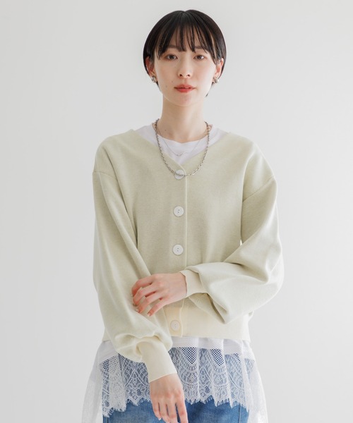 Paradise Picnic(パラダイスピクニック)の「LILLY LYNQUE Wフェイス2WAYトップス(ニット/セーター・レディース・アイボリー/ブラック/グレー・FREE)」の16枚目の写真