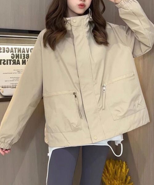 Flugge(フラッジー)の「マウンテンジャケット(その他アウター・レディース・ベージュ/ブラック・LARGE/MEDIUM)」の1枚目の写真