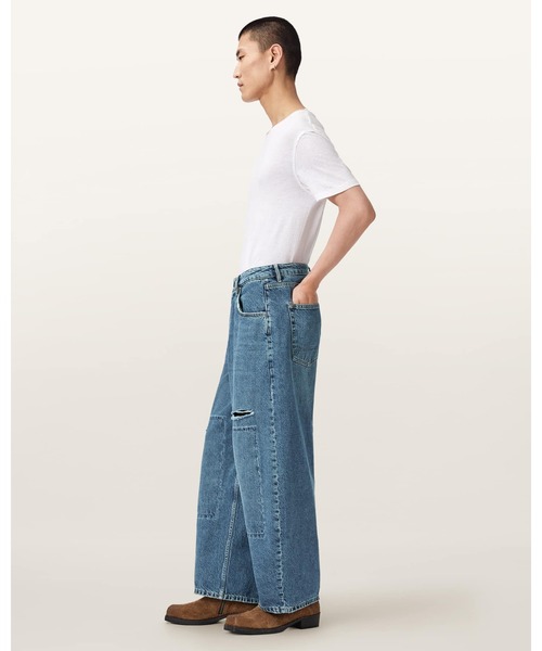 ALLSAINTS（オールセインツ）の「BARREL SLOUCH DENIM JEANS | BARREL SLOUCH デニム ジーンズ（デニムパンツ・メンズ・インディゴブルー・31/30/32/28）」の6枚目の写真