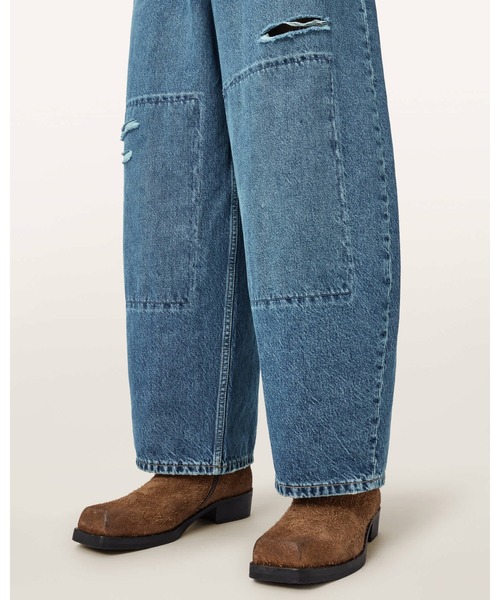 ALLSAINTS（オールセインツ）の「BARREL SLOUCH DENIM JEANS | BARREL SLOUCH デニム ジーンズ（デニムパンツ・メンズ・インディゴブルー・31/30/32/28）」の9枚目の写真