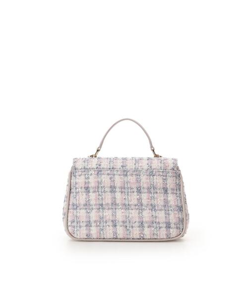 Samantha Thavasa(サマンサタバサ)の「オリジナル金具ツイード ワンハンドルバッグ(ハンドバッグ・レディース・ネイビー/ピンク・FREE)」の4枚目の写真