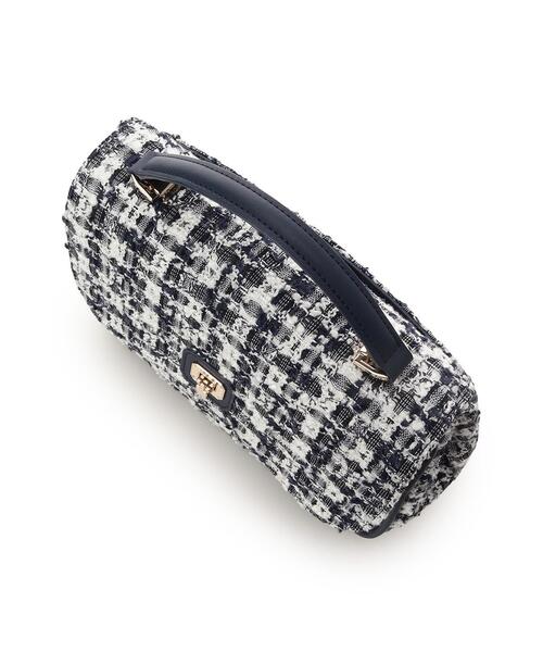 Samantha Thavasa(サマンサタバサ)の「オリジナル金具ツイード ワンハンドルバッグ(ハンドバッグ・レディース・ネイビー/ピンク・FREE)」の11枚目の写真