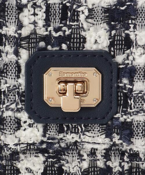 Samantha Thavasa(サマンサタバサ)の「オリジナル金具ツイード ワンハンドルバッグ(ハンドバッグ・レディース・ネイビー/ピンク・FREE)」の13枚目の写真