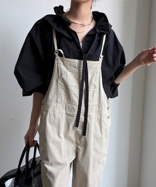 DouDou(ドゥドゥ)の「ダブルフリルカラーブラウス(シャツ/ブラウス・レディース・ホワイト/サックスブルー/ブラック・FREE)」の16枚目の写真