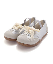 SLAP SLIP（スラップスリップ）の「レースリボン付きバレエスニーカー(16~20cm)（スニーカー）」