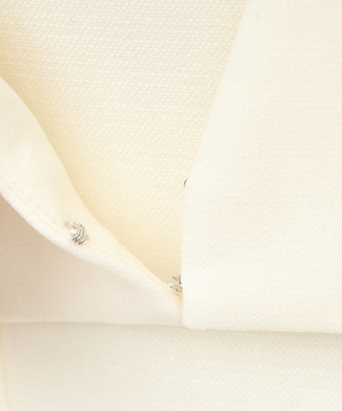 ROYAL PARTY(ロイヤルパーティー)の「ラメツイードノーカラーショートジャケット(ノーカラージャケット・レディース・ブルー/オフホワイト/ブラック・FREE)」の8枚目の写真