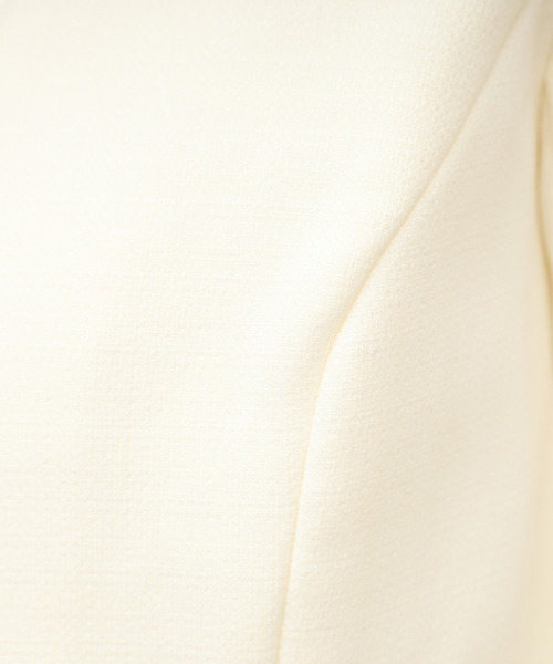 ROYAL PARTY(ロイヤルパーティー)の「ラメツイードノーカラーショートジャケット(ノーカラージャケット・レディース・ブルー/オフホワイト/ブラック・FREE)」の9枚目の写真