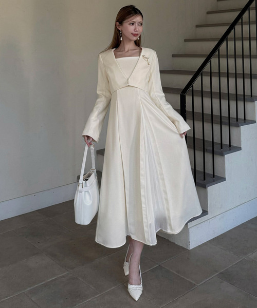 ROYAL PARTY(ロイヤルパーティー)の「ラメツイードノーカラーショートジャケット(ノーカラージャケット・レディース・ブルー/オフホワイト/ブラック・FREE)」の12枚目の写真