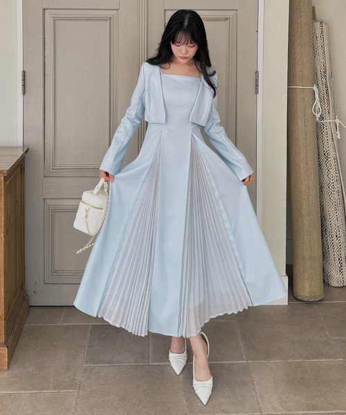 ROYAL PARTY(ロイヤルパーティー)の「ラメツイードノーカラーショートジャケット(ノーカラージャケット・レディース・ブルー/オフホワイト/ブラック・FREE)」の14枚目の写真