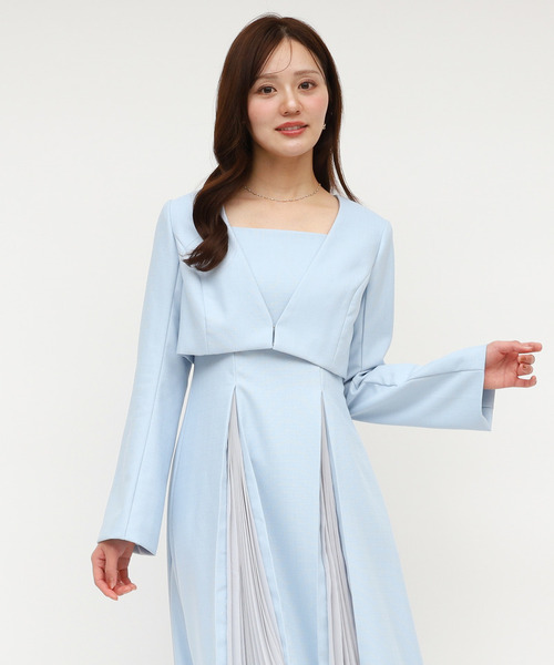 ROYAL PARTY(ロイヤルパーティー)の「ラメツイードノーカラーショートジャケット(ノーカラージャケット・レディース・ブルー/オフホワイト/ブラック・FREE)」の20枚目の写真