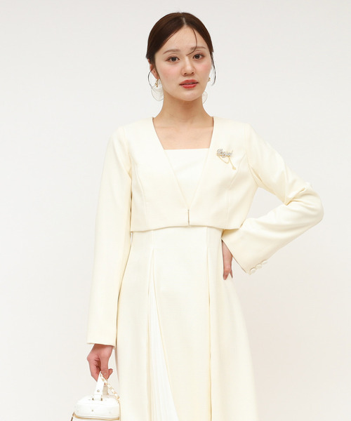 ROYAL PARTY(ロイヤルパーティー)の「ラメツイードノーカラーショートジャケット(ノーカラージャケット・レディース・ブルー/オフホワイト/ブラック・FREE)」の19枚目の写真