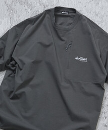 WILD THINGS | 限定展開 WILD THINGS/ワイルドシングス WILD THINGS×FREAK'S STORE/ワイルドシングス 別注 ビッグシルエット コットンタッチ テック ポケットTシャツ(Tシャツ/カットソー)