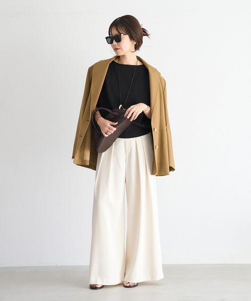 plage(プラージュ)の「Sabrina Neck ベスト(ベスト・レディース・ブラック/グレー・FREE)」の4枚目の写真