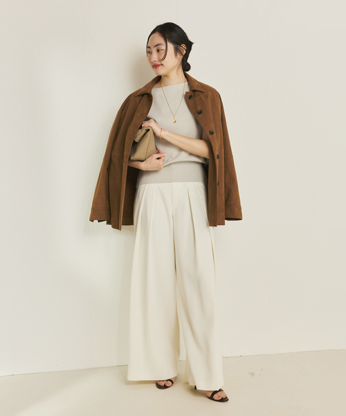 plage(プラージュ)の「Sabrina Neck ベスト(ベスト・レディース・ブラック/グレー・FREE)」の6枚目の写真