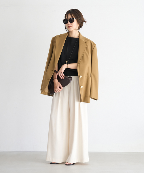 plage(プラージュ)の「Sabrina Neck ベスト(ベスト・レディース・ブラック/グレー・FREE)」の15枚目の写真