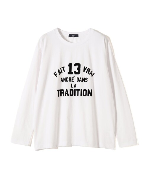 SHIPS Colors:〈洗濯機可能〉26SS フロッキー ロゴ TEE（ロンT）（T