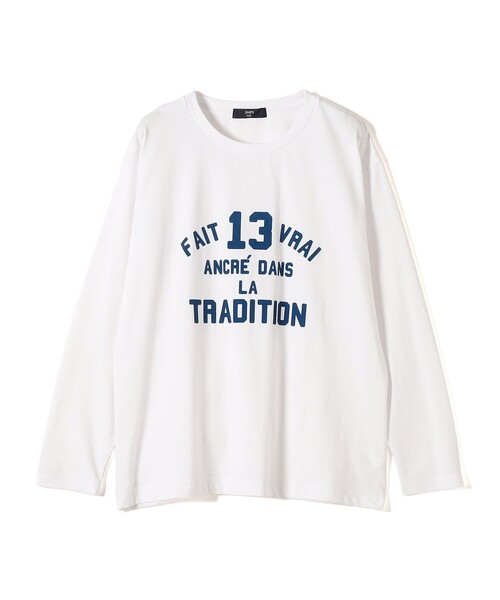 SHIPS Colors:〈洗濯機可能〉26SS フロッキー ロゴ TEE（ロンT）（T