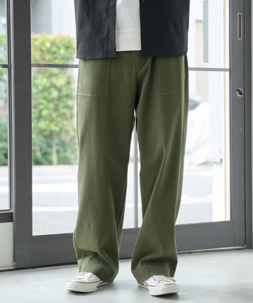 父の日ギフトにもおすすめ＞楽シェフリラックスパンツ【ストレッチ
