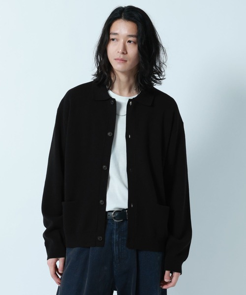 RAGEBLUE(レイジブルー)の「【Washable】Knit Shirt Cardigan/ニットシャツカーデ(ニット/セーター・メンズ・グレー系その他/ライトブルー/ブラック/その他22/ベージュ系その他2・LARGE/MEDIUM)」の2枚目の写真