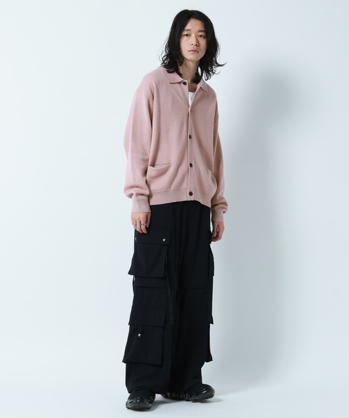 RAGEBLUE(レイジブルー)の「【Washable】Knit Shirt Cardigan/ニットシャツカーデ(ニット/セーター・メンズ・グレー系その他/ライトブルー/ブラック/その他22/ベージュ系その他2・LARGE/MEDIUM)」の10枚目の写真