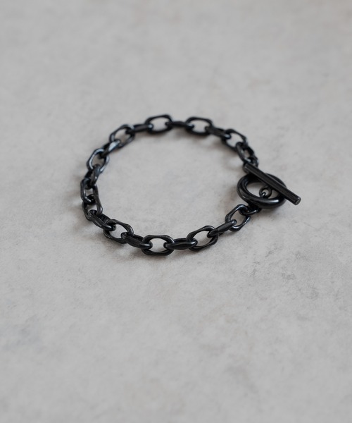 CUT OVAL LINK CHAIN MANTEL BRACELET カットアズキチェーンマンテル 