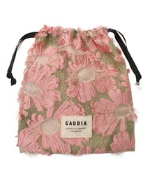 Per sist ence（パーシエンス）の「モコモコフラワージャガード 巾着ポーチ（ポーチ）」