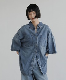 LOWRYS FARM | アソートデニムBIGシャツSS 638496(シャツ/ブラウス)