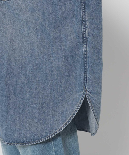 LOWRYS FARM（ローリーズファーム）の「アソートデニムＢＩＧシャツＳＳ 638496（シャツ/ブラウス・レディース・ブルー/ライトブルー/ピンク・FREE）」の17枚目の写真