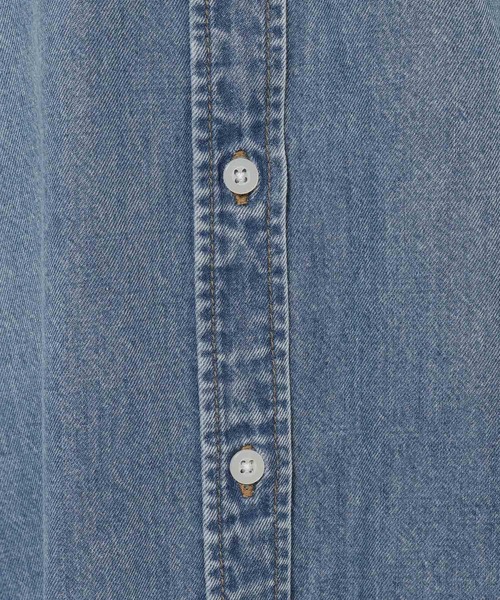 LOWRYS FARM（ローリーズファーム）の「アソートデニムＢＩＧシャツＳＳ 638496（シャツ/ブラウス・レディース・ブルー/ライトブルー/ピンク・FREE）」の19枚目の写真