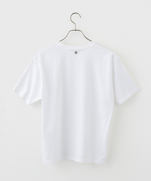 CALMER(カルメール)の「NATURAL DYE T-Shirt / ナチュラルダイ Tシャツ(Tシャツ/カットソー・レディース・ホワイト・1)」の2枚目の写真