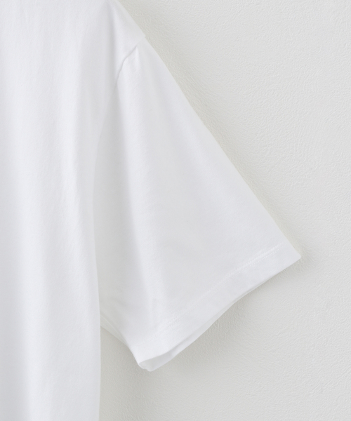 CALMER(カルメール)の「NATURAL DYE T-Shirt / ナチュラルダイ Tシャツ(Tシャツ/カットソー・レディース・ホワイト・1)」の3枚目の写真