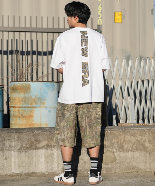 NEW ERA(ニューエラ)の「【ムラサキスポーツ別注】NEW ERA/ニューエラ 半袖 Tシャツ バックプリント 15159351/15159352/15159353(Tシャツ/カットソー・メンズ・ブラック/ストーン/ホワイト・L/M/XL)」の7枚目の写真