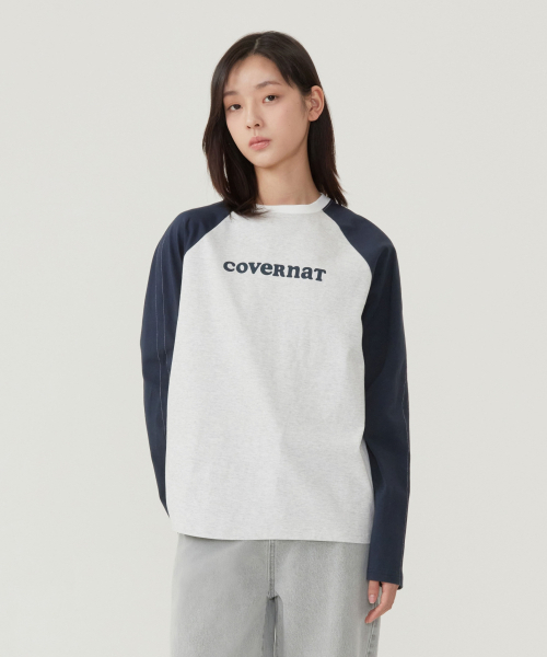 COVERNAT(カバーナット)の「ウィメンズクーパー ロゴ ラグラン ロングスリーブ ヘザーグレー(Tシャツ/カットソー・レディース・その他・WS/WM)」の1枚目の写真