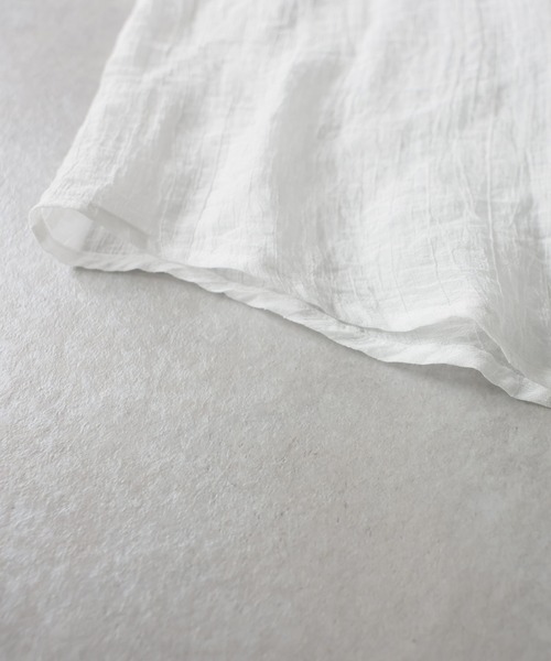 antiqua(アンティカ)の「シアー ワッシャー シャツ(シャツ/ブラウス・レディース・ブルー/ホワイト/ブラック・ONESIZE)」の20枚目の写真