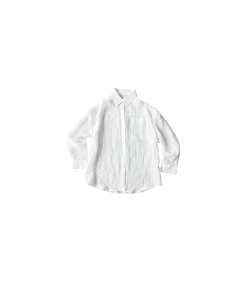antiqua(アンティカ)の「シアー ワッシャー シャツ(シャツ/ブラウス・レディース・ブルー/ホワイト/ブラック・ONESIZE)」の14枚目の写真